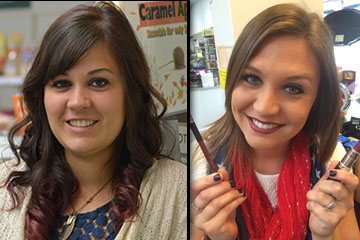 We offer free makeovers. Call and schedule yours today, or just stop in and try before you buy!
