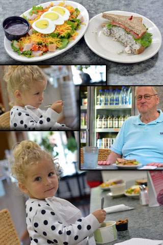 What makes our food different? We make most of our soups from scratch. We use hormone-free chicken. Our salad dressings have no high fructose syrup. We offer sprouted grain, flourless bread, and gluten-free bread. We use coconut oil on our grilled sandwiches unless butter is requested. Our saldas are made to order!